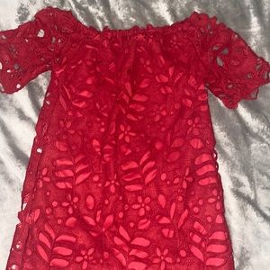 red dress